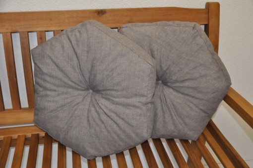 Polštář hvězda šedý set 2 kusy