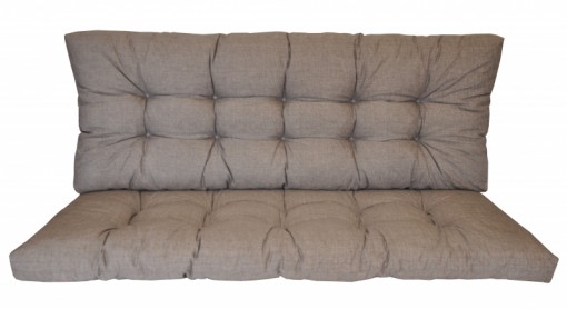 Polstr na zahradní houpačku 140 cm - látka šedý melír