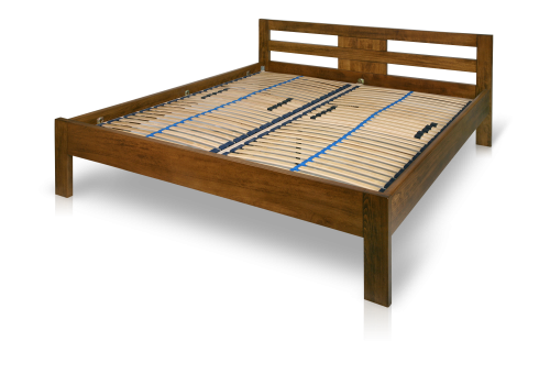 Postel LIBRA 140x200cm nízke nožní čelo, Teak