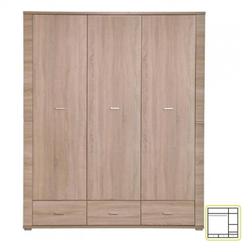 Skříň bez zrcadla typ 1, dub sonoma, GRAND