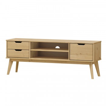 TV stolek 1 dveře + 2 zásuvky BONITO vosk