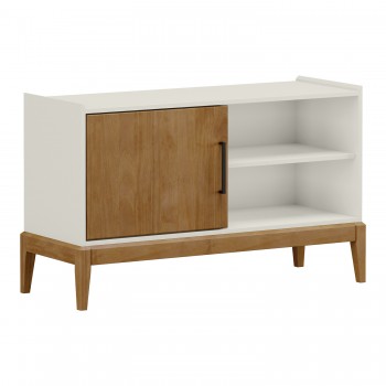 TV stolek 1 dveře MILAO dub/bílá